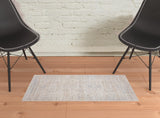 2' X 3' Gray Oriental Area Rug