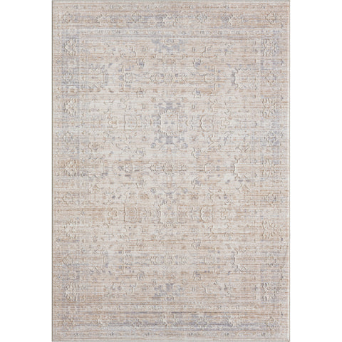 4' X 6' Gray Botanical Area Rug