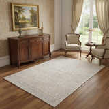 4' X 6' Gray Botanical Area Rug