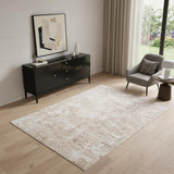 4' X 6' Beige Abstract Area Rug
