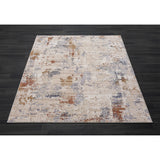 4' X 6' Beige Abstract Area Rug