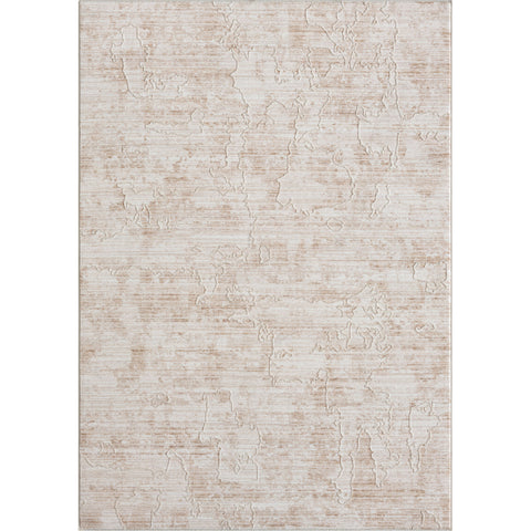 4' X 6' Beige Abstract Area Rug