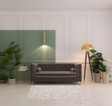 4' X 6' Beige Abstract Area Rug