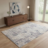 4' X 6' Gray Abstract Area Rug