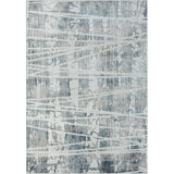 5' X 7' Blue Abstract Area Rug