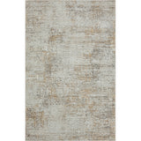 5' X 8' Gray Damask Distressed Area Rug