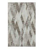 5' X 8' Gray Geometric Area Rug