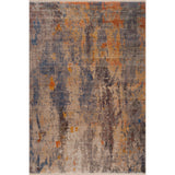 8' X 10' Purple Eggplant And Gray Abstract Washable Indoor Outdoor Area Rug
