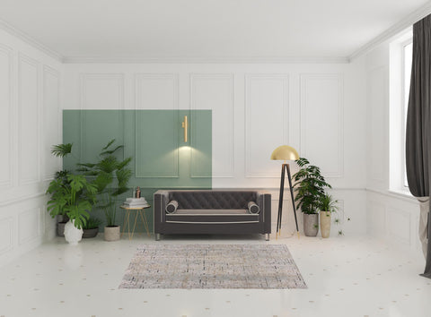 5' X 8' Cream Abstract Area Rug