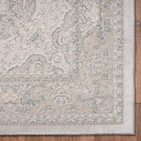 5' X 8' Gray Medallion Area Rug