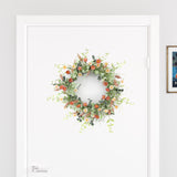 24" Pink and Green Artificial Spring Daisy Wreath