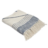 8' X 10' Beige And Ivory Geometric Washable Indoor Outdoor Area Rug