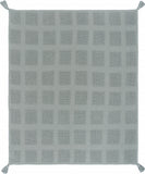 8' X 10' Navy Blue Gray And Ivory Animal Print Washable Indoor Outdoor Area Rug