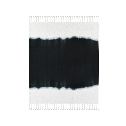 8' Gray And Ivory Abstract Runner Rug