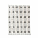 8' X 10' Taupe And Ivory Geometric Washable Indoor Outdoor Area Rug
