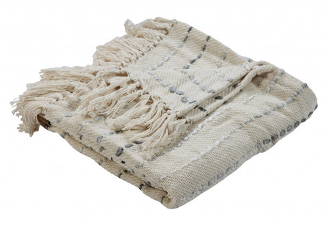 3' X 5' Beige Gray And Rust Southwestern Area Rug