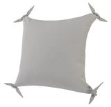 8' X 10' Ivory Gray And Khaki Abstract Washable Indoor Outdoor Area Rug