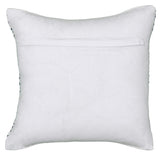18" Blue And White Chevron Cotton Throw Pillow