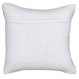 18" Blue And White Chevron Cotton Throw Pillow