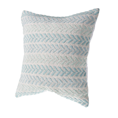 20" Blue Geometric Throw Pillow