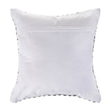 18" Black Gray and White Throw Pillow