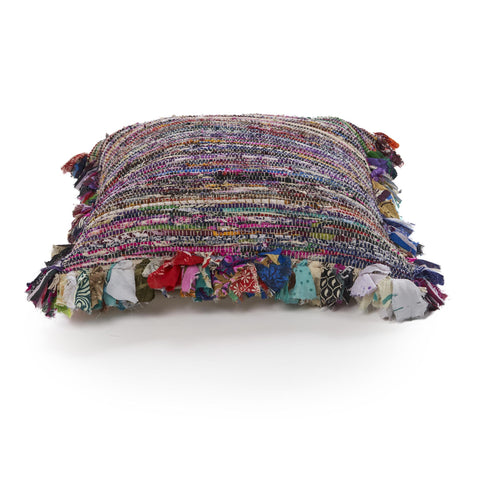 8' X 10' Blue Abstract Washable Indoor Outdoor Area Rug