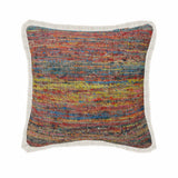 20" Blue and Red Throw Pillow