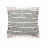 8' Gray Ivory and Taupe Abstract Power Loom Worn Faded Runner Rug