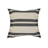 20" Gray and White Throw Pillow