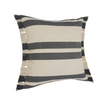 20" Gray and White Throw Pillow