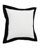 20" Black and White Throw Pillow