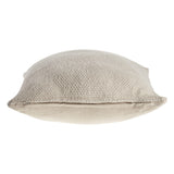 18" Cream Cotton Throw Pillow
