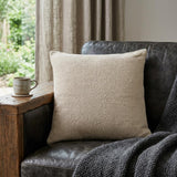 18" Cream Cotton Throw Pillow