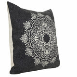 White Linen Piped Empire Lamp Shade
