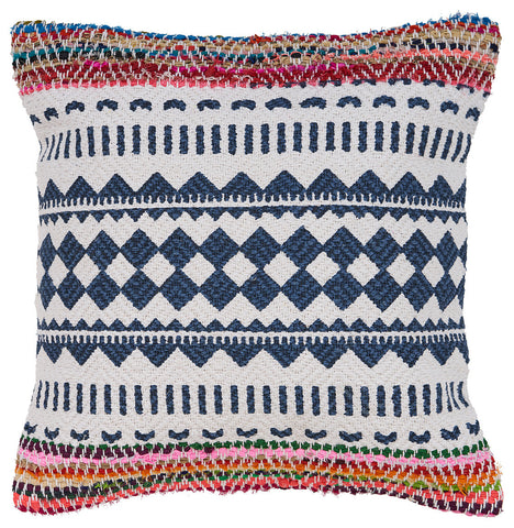 3' X 5' Blush Lime Green And Teal Blue Striped Washable Indoor Outdoor Area Rug