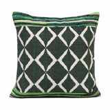 20" Blue and Green Throw Pillow