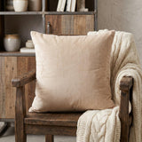 20" Taupe Throw Pillow