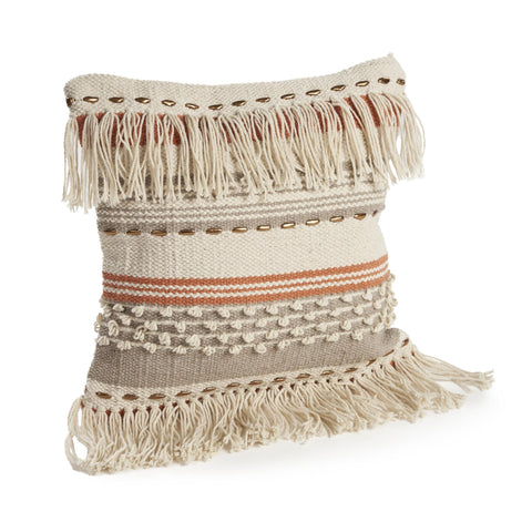 8' X 10' Khaki Geometric Washable Indoor Outdoor Area Rug
