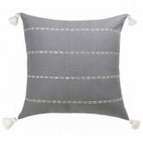 8' X 10' Denim Blue Gray And Ivory Geometric Washable Indoor Outdoor Area Rug