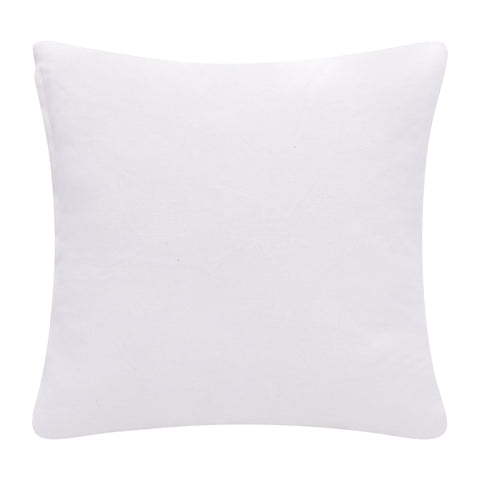 20" X 20" Blue And White 100% Cotton Diamond Zippered Pillow