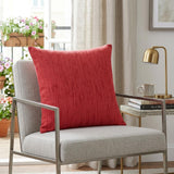 20" X 20" Coral Linen Zippered Pillow