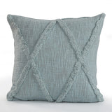 20" Gray Cotton Throw Pillow
