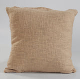 18" X 18" Taupe And Brown 100% Cotton Geometric Zippered Pillow
