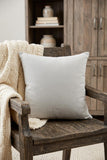 20" Gray Cotton Throw Pillow