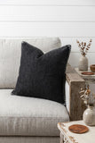 20" Jet Cotton Throw Pillow
