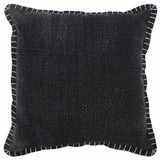 20" Jet Cotton Throw Pillow