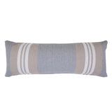5' X 8' Salmon Striped Washable Non Skid Indoor Outdoor Area Rug