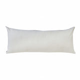 14" X 36" Black And White Cotton Medallion Throw Pillow