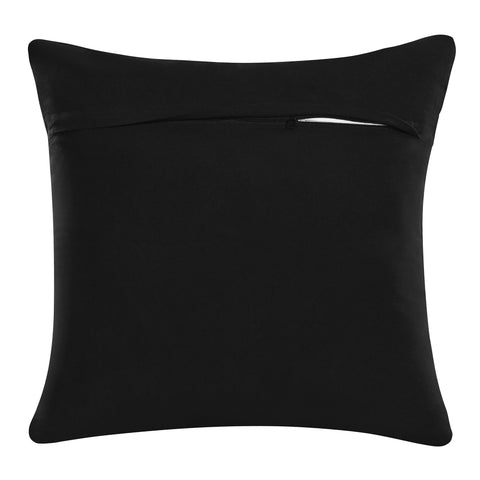 20" Black And White Forest Animals Throw Pillow