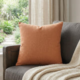 14" X 36" Orange 100% Cotton Zippered Pillow